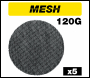 Trend Mesh Random Orbital Sanding Disc 5pc 150mm 120 Grit - Code AB/150/120M