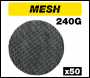 Trend Mesh Random Orbital Sanding Disc 50pc 150mm 240 Grit - Code AB/150/240M/B