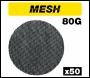 Trend Mesh Random Orbital Sanding Disc 50pc 150mm 80 Grit - Code AB/150/80M/B