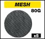 Trend Mesh Random Orbital Sanding Disc 5pc 150mm 80 Grit - Code AB/150/80M