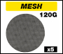 Trend Mesh Random Orbital Sanding Disc 5pc 225mm 120 Grit - Code AB/225/120M