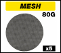 Trend Mesh Random Orbital Sanding Disc 5pc 225mm 80 Grit - Code AB/225/80M