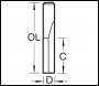 Trend Two Flute Cutter 12.7mm Diameter - Code S3/81X1/2STC