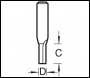 Trend Two Flute Cutter 6mm Diameter - Code C005AX1/4TC