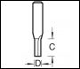 Trend Two Flute Cutter 3mm Diameter - Code C001DX1/4TC