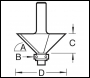 Trend Self Guided Chamfer Angle=45 Degrees X 12.7mm Cut - Code C049X1/4TC