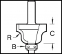 Trend Roman Ogee 6.3mm Radius X 22.2mm Cut - Code C087X1/4TC