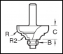 Trend Self Guided Broken Ogee Quirk 4mm Radius - Code C104X1/4TC
