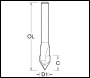 Trend 60 Deg V Groove 6.3mm Wood 4635v060 - Code CNCM/2X4MMTC