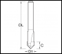 Trend 90 Deg V Groove 6.3mm Wood 4635v090 - Code CNCM/3X4MMTC