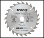Trend Craft Pro 160mm Diameter 20mm Bore 24 Tooth Combination Cut Saw Blade For Hand Held Circular Saws - Code CSB/16024