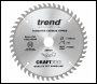 Trend The Craft Pro 160mm Diameter 20mm Bore 48 Tooth Fine Finish Cut Saw Blade For Hand Held Circular Saws - Code CSB/16048