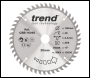 Trend The Craft Pro 160mm Diameter 20mm Bore 48 Tooth Fine Finish Cut Saw Blade For Hand Held Circular Saws - Code CSB/16048