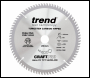 Trend Craft Pro 160mm Diameter 20mm Bore 60 Tooth Fine Finish Cut Saw Blade For Hand Held Circular Saws - Code CSB/16080
