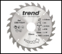 Trend Craft Pro 165mm Diameter 30mm Bore 24 Tooth Combination Cut Saw Blade For Hand Held Circular Saws - Code CSB/16524