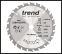 Trend Craft Saw Blade 165mm X 24 Teeth X 15.88 Thin - Code CSB/16524TC