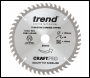 Trend Craft Pro 165mm Diameter 20mm Bore 48 Tooth Fine Finish Cut Saw Blade For Plunge Saws - Code CSB/16548B