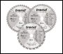 Trend 165mm Diameter Craft Saw Blade Triple Pack - Code CSB/165/3PK/B