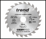 Trend Craft Pro 190mm Diameter 30mm Bore 24 Tooth Combination Cut Saw Blade For Hand Held Circular Saws. - Code CSB/19024