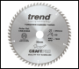 Trend Craft Pro 250mm Diameter 30mm Bore 60 Tooth Fine Finish Cut Saw Blade For Table Saws - Code CSB/25060