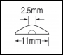 Trend Tapered File Mini 3 Inch Fine - Code DWS/TF3M/F