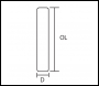 Trend Lock Template 25mm X 56mm Faceplate Rounded Ends - Code WP-LOCK/T/215