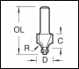 Trend Mini Guided Round Over Radius 4.0mm X 12.7mm - Code MB/08X1/4TC