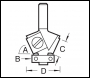 Trend Rota-tip Guided Round Over Cutter 25.4mm Diameter - Code RT/331X1/4TC