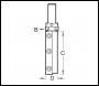 Trend Rota-tip Profiler Two Flute 19.1mm Dia X 50mm Cut - Code RT/72X1/2TC