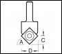 Trend Rota-tip V Groove 17mm Diameter - Code RT/80X1/2TC