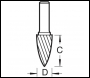 Trend Solid Carbide Burr - Code S49/4X1/4STC