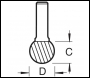 Trend Solid Carbide Burr - Code S49/24X3MMSTC