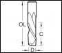 Trend Spiral Up-down Cutter 6.35mm Diameter - Code S57/01X1/4STC