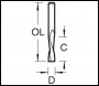 Trend Mini Spiral Down-cut Cutter 3mm Diameter - Code S58/5LHX3MMSTC