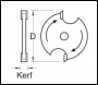 Trend Slotter 2.0mm Kerf 1/4 Bore - Code SL/E