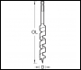 Trend Snappy Auger Bit 12mm X 155mm - Code SNAP/AB/12