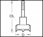 Trend Snappy Machine Bit 40mm Diameter - Code SNAP/MB/40TC