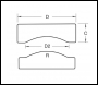 Trend Template Panel Door Set Rad 400mm - Code TEMP/PD/R/G