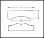 Trend Template Panel Door Set Rad 264mm - Code TEMP/PD/R/D