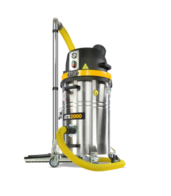 V-TUF ATX2000 45L Compact Stainless M-Class 110v 1100w Industrial Dust Extraction Vacuum Cleaner – ATEX Rating Z22 - Code ATX2000-110