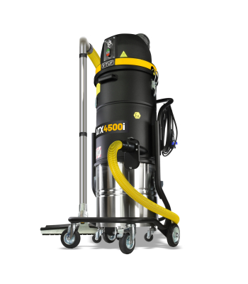 V-TUF ATX4500 45L Stainless M-Class 110v 1100w Industrial Dust Extraction Vacuum Cleaner with Detachable Bin & Filter Cleaning - ATEX Rating Z22 - Code ATX4500-110