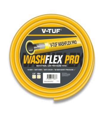 V-TUF 100m 3/4 inch  LOW PRESSURE WASHFLEX PRO WATER SUPPLY HOSE - Code BF34100