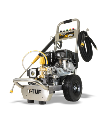 V-TUF DD065SSE 160BAR 13.2 lpm Industrial 6.5HP Honda Driven Petrol Pressure Washer - Stainles Steel Frame & Electric Start - Code DD065SSE