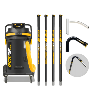 V-TUF GCX8000 3.5KW 80L WET & DRY  Industrial Powerful Vacuum Cleaner - Side Entry & Cyclone Tech (240V) + 20FT GCX PRO GUTTER CLEANING KIT - Code GCX8000-240-KIT1