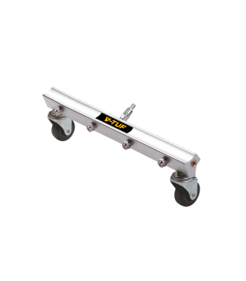 V-TUF WATER JET BROOM WITH WHEELS 500mm WIDE 4 x FAN JETS - SSQ MALE OUTLET - H1.250