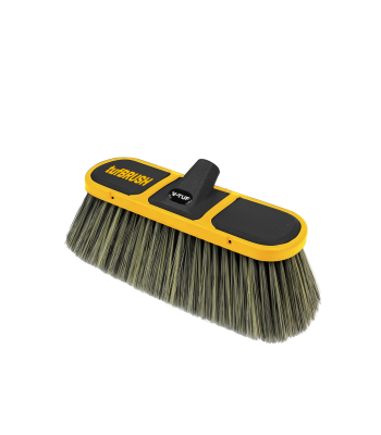 V-TUF tufBRUSH600 SOFT BRISTLE CAR WASH BRUSH BLACK 300mm WIDTH 9CM WITH TELESCOPIC POLE EXTENDS UPTO 2.7M - CODE H2.021-KIT1