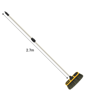 V-TUF tufBRUSH900 SOFT BRISTLE CAR WASH BRUSH WITH RUBBER EDGING 300mm - WIDTH 9CM - 1/4F INLET CODE - H2.022