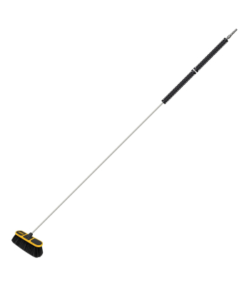 V-TUF PRO SOFT BRISTLE CAR WASH BRUSH (90mm WIDE) WITH 1200mm HANDLE & KTQM INLET - H2.022LKTQ13 - Code H2.022LKTQ13