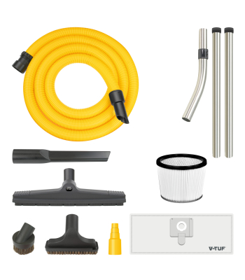 V-TUF MIGHTY HSV - 21L M-Class 240v Industrial Dust Extraction Wet & Dry Vacuum Cleaner - Health & Safety Version - MIGHTYHSV240