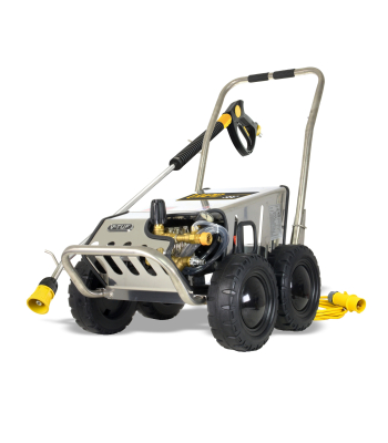 V-Tuf Rapid M SSC 110v Heavy Industrial Stainless Mobile Cold Pressure Washer 80 BAR @ 12L/Min - Code RapidSSC110V